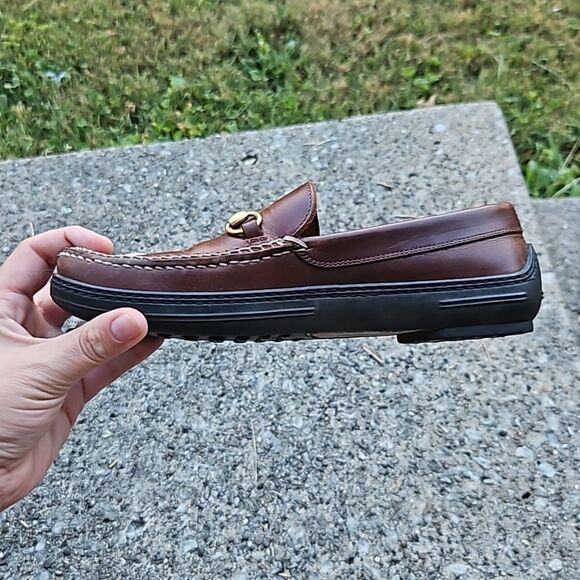 Gucci Brown Horsebit Loafers 0424B size 8 - Picture 12 of 16